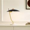 SAFAVIEH Lighting Collection Studio Black/Brass 16-inch Table Lamp (LED Bulb Included)