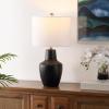 SAFAVIEH Lighting Collection Voetta Black 23-inch Table Lamp (LED Bulb Included)