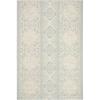 SAFAVIEH Washable Rug Outdoor Beach House Collection – 5’3″ x 7’6″, Cream & Beige, Non-Shedding & Easy to Clean, Ideal for Patio, Backyard, Mudroom (BHS174A)(Aqua/Cream)