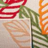 SAFAVIEH Washable Rug Outdoor Cabana Collection – 9′ x 12′, Ivory & Green, Non-Shedding & Easy to Clean, Ideal for Patio, Backyard, Mudroom (CBN399A)(Ivory/Green)