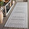 SAFAVIEH Washable Rug Outdoor Milos Collection – 5′ x 7’6″, Beige, Non-Shedding & Easy to Clean, Ideal for Patio, Backyard, Mudroom (MLO110B)(Grey)