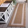 SAFAVIEH Washable Rug Outdoor Sisal Performance Collection – 8′ x 10′, Natural & Ivory, Non-Shedding & Easy to Clean, Ideal for Patio, Backyard, Deck, Mudroom, Poolside (SPF810C)(Natural/Ivory)