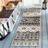 SAFAVIEH Washable Rug Outdoor Veranda Collection – 8′ x 11′, Beige & Grey, Non-Shedding & Easy to Clean, Ideal for Patio, Backyard, Mudroom (VER097-3413)(Beige/Grey)