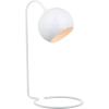 Safavieh Lighting Collection Bartolo Brass Gold 22-inch Bedroom Living Room Home Office Desk Dorm Study Nightstand Task Table Lamp (LED Bulb Included)(White)