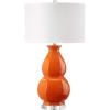 Safavieh Lighting Collection Juniper Navy White and Navy Base Table Lamp(Orange)
