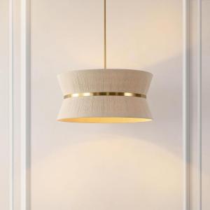 SAFAVIEH Lighting Collection – Alma Bleached Natural Rattan & Brass Gold 4-Light Adjustable Chandelier, Contemporary Glam Hanging Ceiling Fixture with LED Bulbs Included (CHA4037A)