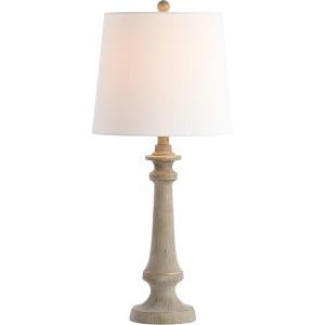 SAFAVIEH Lighting Collection Rhett Rustic Farmhouse Antique Brown 28-inch Bedroom Living Room Home Office Desk Nightstand Table Lamp (LED Bulb Included)