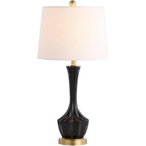 SAFAVIEH Lighting Collection Ronan Modern Contemporary Black/ Gold 28-inch Bedroom Living Room Home Office Desk Nightstand Table Lamp (LED Bulb Included)