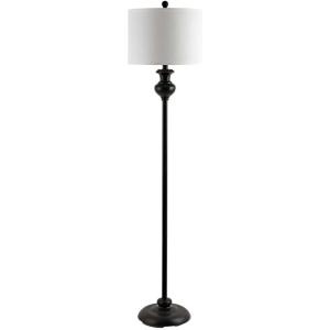 Safavieh Lighting Collection Erlan Antique Black 61-inch Floor Lamp (LED Bulb Included)(Black)