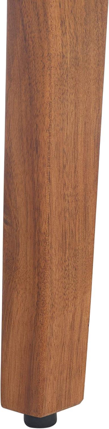 image:imageSAFAVIEH Outdoor Collection Velso BeigeBeigeNatural Solid Wood 4Piece Conversation Patio SetNavyBeige