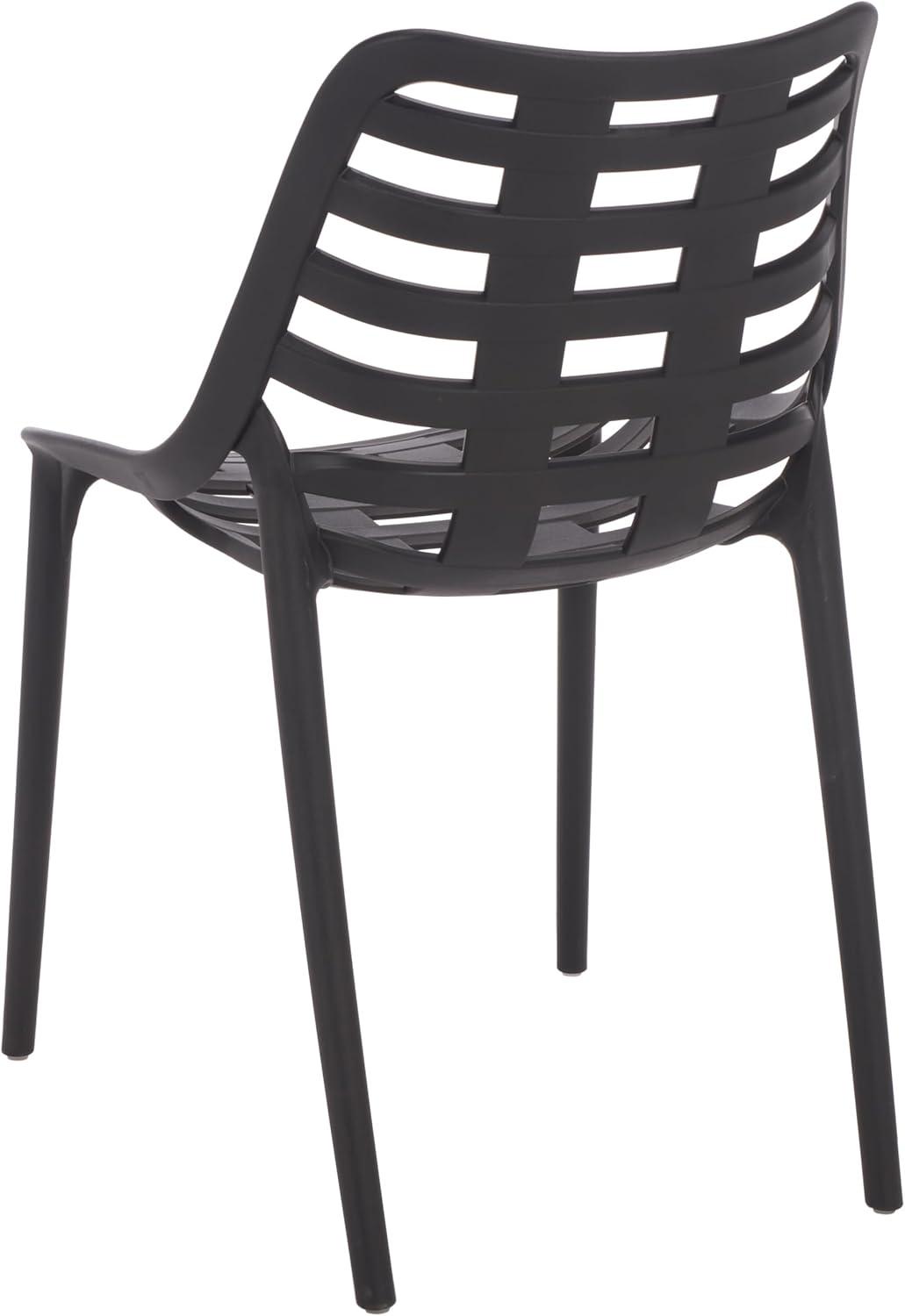 image:imageSAFAVIEH Outdoor Patio Furniture Collection Fufa Beige Dining Chair Set of 2 Fully Assembled Outdoor Chairs Modern OpenBack Design WeatherResistant Patio Seating PAT4700BSET2Black