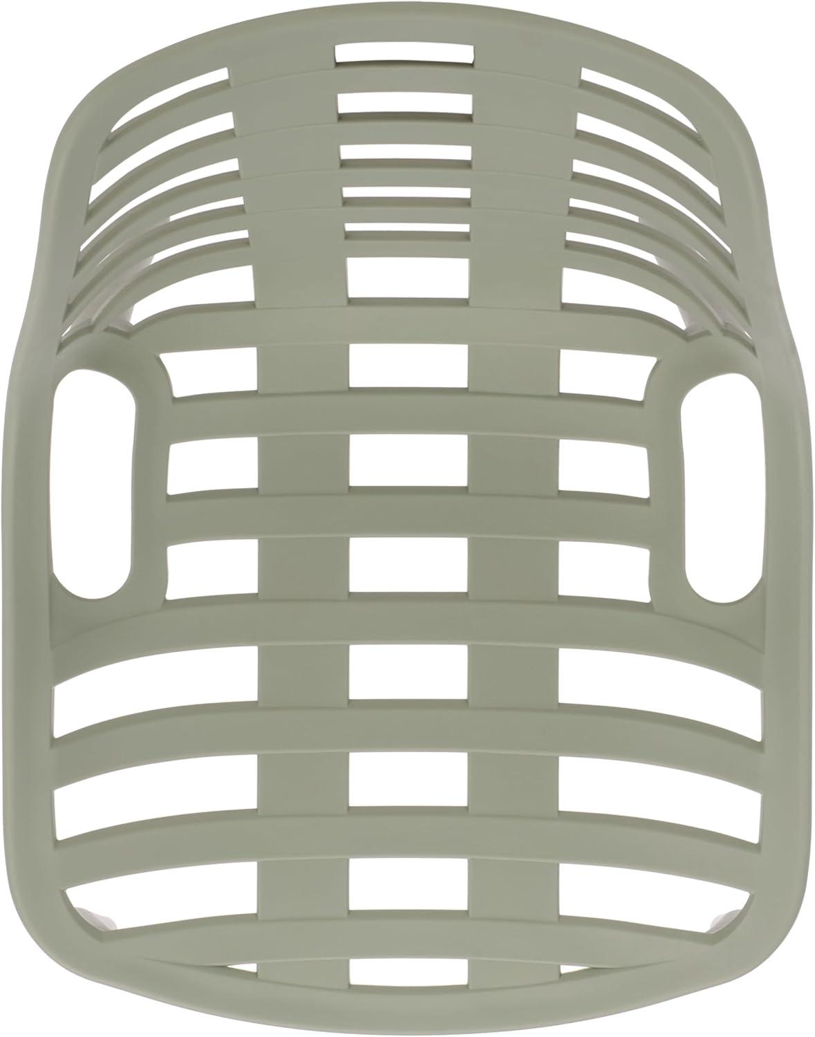 image:imageSAFAVIEH Outdoor Patio Furniture Collection Fufa Beige Dining Chair Set of 2 Fully Assembled Outdoor Chairs Modern OpenBack Design WeatherResistant Patio Seating PAT4700BSET2Green