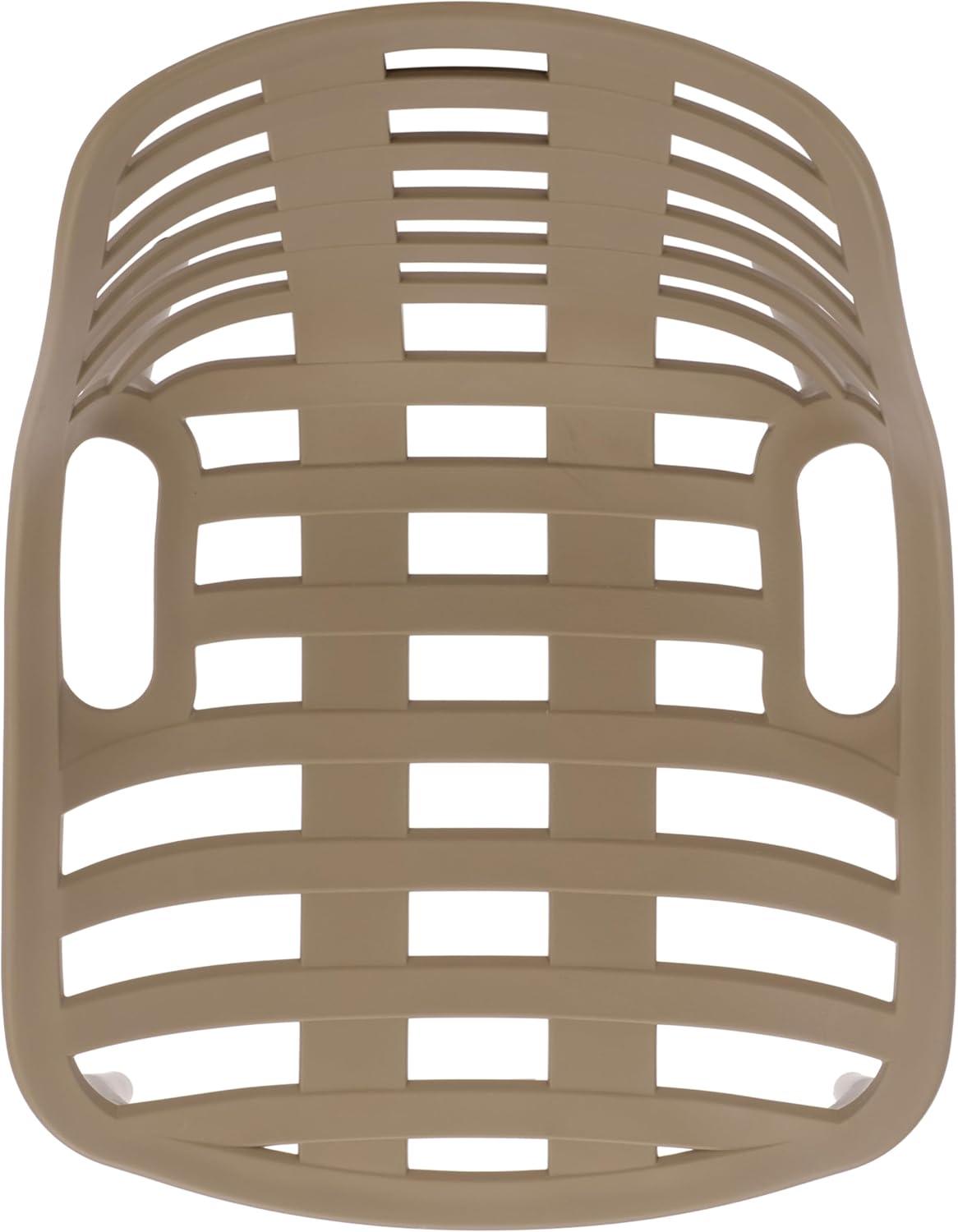 image:imageSAFAVIEH Outdoor Patio Furniture Collection Fufa Beige Dining Chair Set of 2 Fully Assembled Outdoor Chairs Modern OpenBack Design WeatherResistant Patio Seating PAT4700BSET2Beige