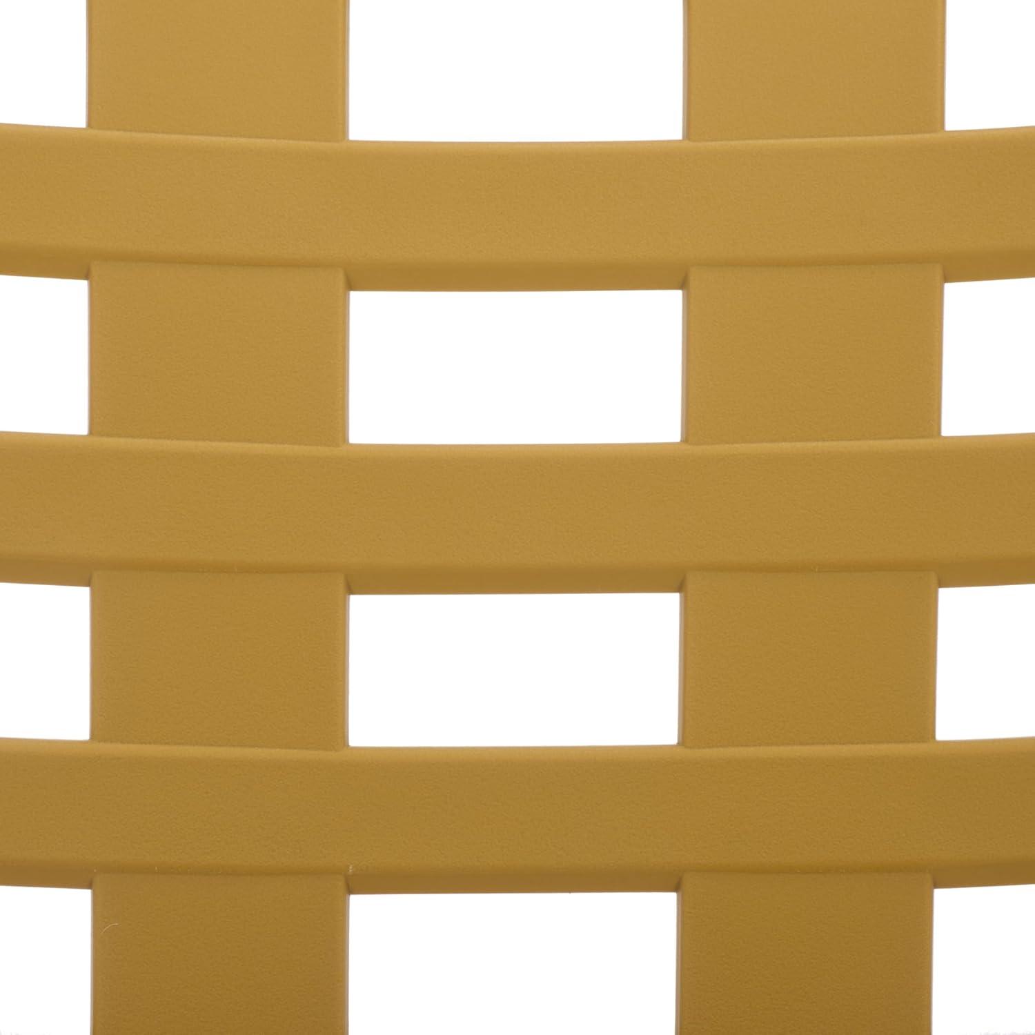 image:imageSAFAVIEH Outdoor Patio Furniture Collection Fufa Beige Dining Chair Set of 2 Fully Assembled Outdoor Chairs Modern OpenBack Design WeatherResistant Patio Seating PAT4700BSET2Yellow