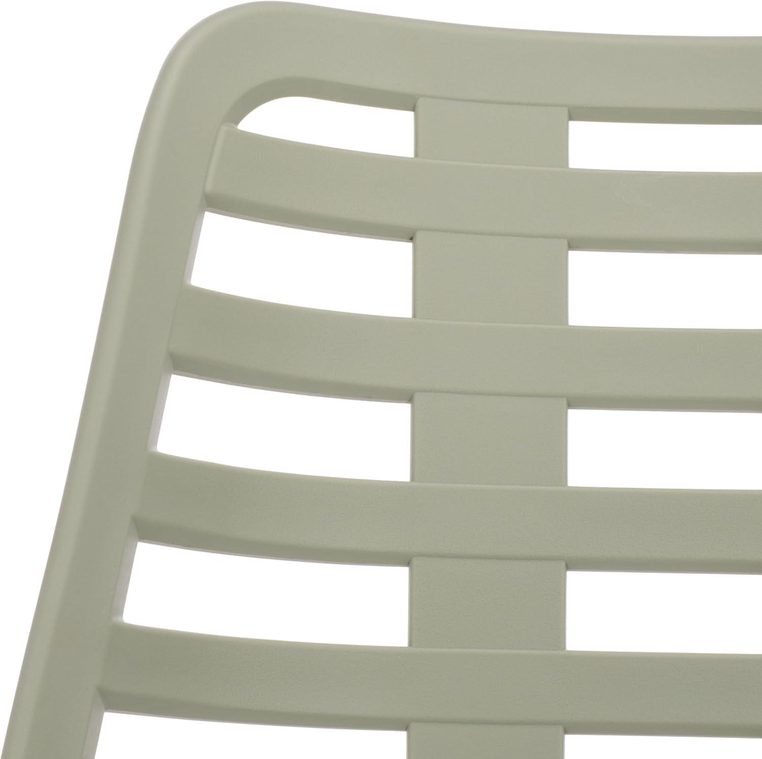 image:imageSAFAVIEH Outdoor Patio Furniture Collection Fufa Beige Dining Chair Set of 2 Fully Assembled Outdoor Chairs Modern OpenBack Design WeatherResistant Patio Seating PAT4700BSET2Green