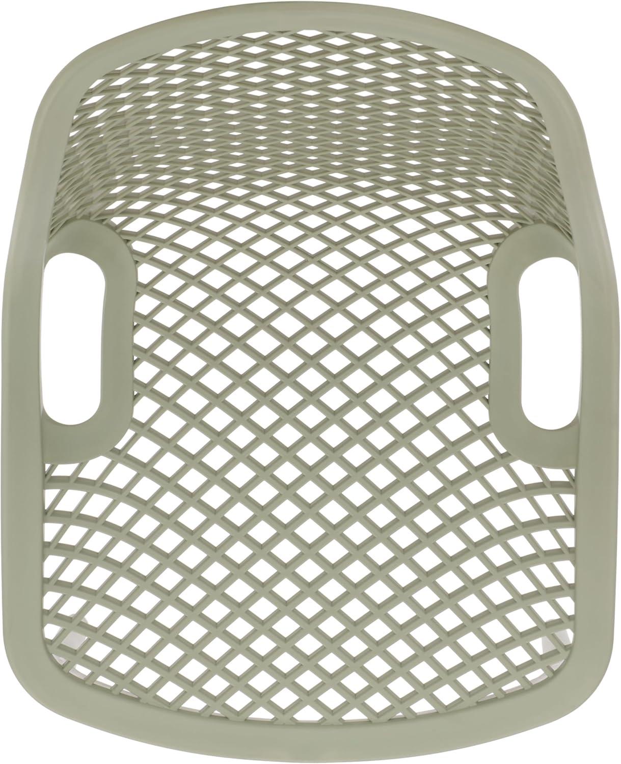 image:imageSAFAVIEH Outdoor Patio Furniture Collection Leila White Dining Chair Set of 2 Fully Assembled Outdoor Chairs Modern Lattice Design WeatherResistant Patio Seating PAT4701CSET2Green