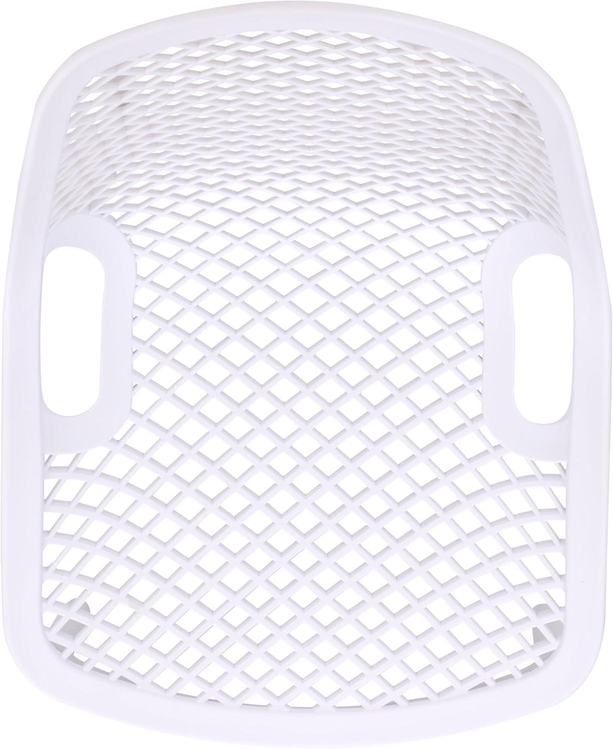 image:imageSAFAVIEH Outdoor Patio Furniture Collection Leila White Dining Chair Set of 2 Fully Assembled Outdoor Chairs Modern Lattice Design WeatherResistant Patio Seating PAT4701CSET2White
