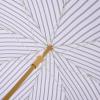 SAFAVIEH Outdoor – Bella 6.5 FT Beach Umbrella – Canopy with White Fringe Trim, Tilt Function, Aluminum Pole, Weather Resistant for Beach, Patio, Garden (PAT8504)(Hunter Green Stripe)
