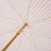 SAFAVIEH Outdoor – Bella 6.5 FT Beach Umbrella – Canopy with White Fringe Trim, Tilt Function, Aluminum Pole, Weather Resistant for Beach, Patio, Garden (PAT8504)(Yellow Stripe)