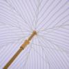 SAFAVIEH Outdoor – Bella 6.5 FT Beach Umbrella – Canopy with White Fringe Trim, Tilt Function, Aluminum Pole, Weather Resistant for Beach, Patio, Garden (PAT8504)(Baby Blue Stripe)