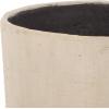 SAFAVIEH Outdoor – Cana Square Planter Pot with Drainage – Beige Cement & Bamboo – Weather Resistant – Ideal for Patio, Garden, Backyard, 15.7″ Wx 15.7″ D x 15.7″ H (PAT1408B)(Beige)
