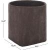 SAFAVIEH Outdoor – Cana Square Planter Pot with Drainage – Beige Cement & Bamboo – Weather Resistant – Ideal for Patio, Garden, Backyard, 15.7″ Wx 15.7″ D x 15.7″ H (PAT1408B)(Brown)