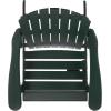 SAFAVIEH Outdoor – Eden Adirondack Chair – White Solid Wood – Weather Resistant – Ideal for Patio, Deck, Porch, Backyard, 17.5″ Seat Height (PAT6000E)(Green)