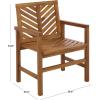 SAFAVIEH Outdoor – Mika Chair Set of 2 – Natural Solid Wood – Weather Resistant – Ideal for Patio, Deck, Backyard, 25.8″ W x 23.35″ D x 34.65″ H (PAT7335A-SET2)(Natural)