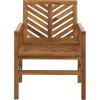 SAFAVIEH Outdoor – Mika Chair Set of 2 – Natural Solid Wood – Weather Resistant – Ideal for Patio, Deck, Backyard, 25.8″ W x 23.35″ D x 34.65″ H (PAT7335A-SET2)(Natural)