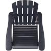 SAFAVIEH Outdoor – Stowe Adirondack Rocking Chair – Teak-Brown Solid Wood – Weather Resistant – Ideal for Patio, Deck, Porch, Backyard, 18.3″ Seat Height (PAT6001A)(Midnight Blue)
