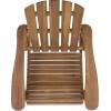 SAFAVIEH Outdoor – Stowe Adirondack Rocking Chair – Teak-Brown Solid Wood – Weather Resistant – Ideal for Patio, Deck, Porch, Backyard, 18.3″ Seat Height (PAT6001A)(Teak)