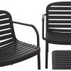 SAFAVIEH Outdoor – Thompson Conversation Set – Green – 5-Piece Patio Set with Bench, 2 Chairs & Modular Coffee Tables – Weather Resistant – Ideal for Deck, Porch, Backyard (PAT4706D)(Black)