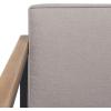 SAFAVIEH Outdoor Collection Chicopee Natural/Light Grey Solid Wood Corner Conversation Patio Set(Natural/Light Grey)