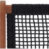 SAFAVIEH Outdoor Collection Kobina Natural/Natural Rope Solid Wood 5-Piece Conversation Patio Set(Natural/Black)