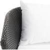 SAFAVIEH Outdoor Collection Malsor Black/White Wicker 4-Piece Outdoor Conversation Patio Set(Black/White)