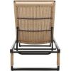 SAFAVIEH Outdoor Patio Furniture Collection – Arman Black Metal & Heather Tan Rope Chaise Lounge Chair, 6 Reclining Positions, No Cushion (PAT7548A)(Black/Heather Tan)