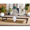 SAFAVIEH Outdoor Patio Furniture Collection – Arman Black Metal & Heather Tan Rope Chaise Lounge Chair, 6 Reclining Positions, No Cushion (PAT7548A)(Black/Heather Tan)