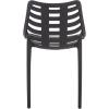 SAFAVIEH Outdoor Patio Furniture Collection – Fufa Beige Dining Chair Set of 2, Fully Assembled Outdoor Chairs, Modern Open-Back Design, Weather-Resistant Patio Seating (PAT4700B-SET2)(Black)