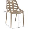 SAFAVIEH Outdoor Patio Furniture Collection – Fufa Beige Dining Chair Set of 2, Fully Assembled Outdoor Chairs, Modern Open-Back Design, Weather-Resistant Patio Seating (PAT4700B-SET2)(Beige)