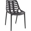 SAFAVIEH Outdoor Patio Furniture Collection – Fufa Beige Dining Chair Set of 2, Fully Assembled Outdoor Chairs, Modern Open-Back Design, Weather-Resistant Patio Seating (PAT4700B-SET2)(Black)