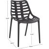 SAFAVIEH Outdoor Patio Furniture Collection – Fufa Beige Dining Chair Set of 2, Fully Assembled Outdoor Chairs, Modern Open-Back Design, Weather-Resistant Patio Seating (PAT4700B-SET2)(Black)