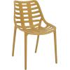SAFAVIEH Outdoor Patio Furniture Collection – Fufa Beige Dining Chair Set of 2, Fully Assembled Outdoor Chairs, Modern Open-Back Design, Weather-Resistant Patio Seating (PAT4700B-SET2)(Yellow)
