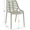 SAFAVIEH Outdoor Patio Furniture Collection – Fufa Beige Dining Chair Set of 2, Fully Assembled Outdoor Chairs, Modern Open-Back Design, Weather-Resistant Patio Seating (PAT4700B-SET2)(Green)