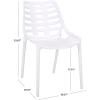 SAFAVIEH Outdoor Patio Furniture Collection – Fufa Beige Dining Chair Set of 2, Fully Assembled Outdoor Chairs, Modern Open-Back Design, Weather-Resistant Patio Seating (PAT4700B-SET2)(White)