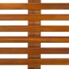 SAFAVIEH Outdoor Patio Furniture Collection – Heather Natural Brown Solid Wood Patio Bench with White Steel Legs, 72-Inch Modern Outdoor Seating for Garden, Porch or Patio (PAT7327A)(Natural/White)