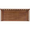 SAFAVIEH Outdoor Patio Furniture Collection – Kelter Solid Teak Wood Bench Box with Storage, Slatted Design, Versatile Indoor/Outdoor Seating (PAT6813A)(Teak)