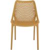 SAFAVIEH Outdoor Patio Furniture Collection – Leila White Dining Chair Set of 2, Fully Assembled Outdoor Chairs, Modern Lattice Design, Weather-Resistant Patio Seating (PAT4701C-SET2)(Yellow)