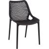 SAFAVIEH Outdoor Patio Furniture Collection – Leila White Dining Chair Set of 2, Fully Assembled Outdoor Chairs, Modern Lattice Design, Weather-Resistant Patio Seating (PAT4701C-SET2)(Black)