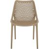 SAFAVIEH Outdoor Patio Furniture Collection – Leila White Dining Chair Set of 2, Fully Assembled Outdoor Chairs, Modern Lattice Design, Weather-Resistant Patio Seating (PAT4701C-SET2)(Beige)