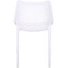 SAFAVIEH Outdoor Patio Furniture Collection – Leila White Dining Chair Set of 2, Fully Assembled Outdoor Chairs, Modern Lattice Design, Weather-Resistant Patio Seating (PAT4701C-SET2)(White)